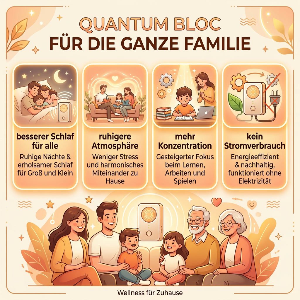 Quantum Bloc für die ganze Familie – Infografik mit vier Altersgruppen